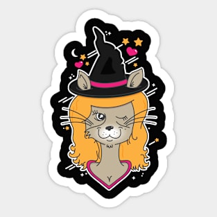 Witches Cat Sticker